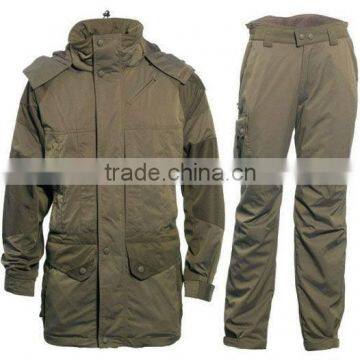 Men hunting wear army green hunting clothing