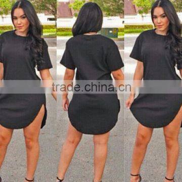 2016 Summer Sexy Club Dress Short Sleeve Split Bandage Bodycon Cheap O-Neck