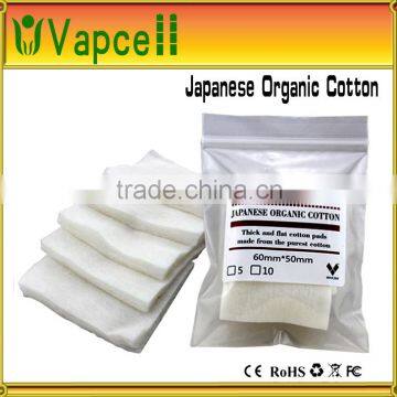 hot sell 2015 new products high quality 100% pure japanese organic cotton wick ecig cotton