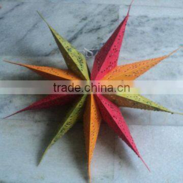 rasta paper stars lanterns from india