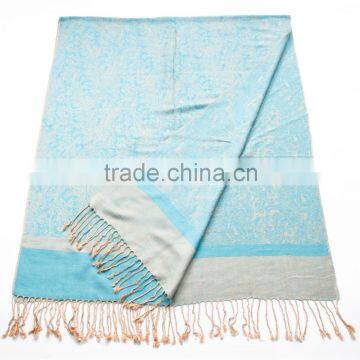 Fashion Reversible colors pashmina wholesale Paisley Jaquard