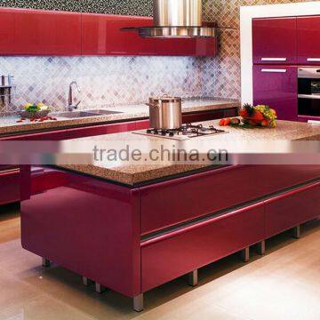 Guangzhou Top Quality Modular High Gloss Red Kitchen Cabinet