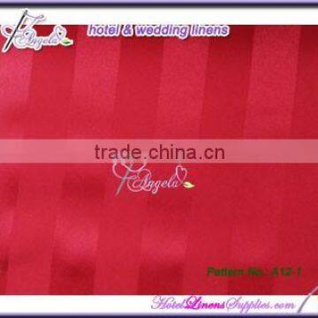 Dia-120"(305cm) round jacquard stripe tablecloths for table decorations-3cm red stripes