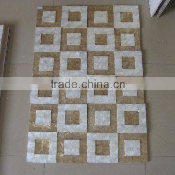 Natural Capiz shell tile with special shape