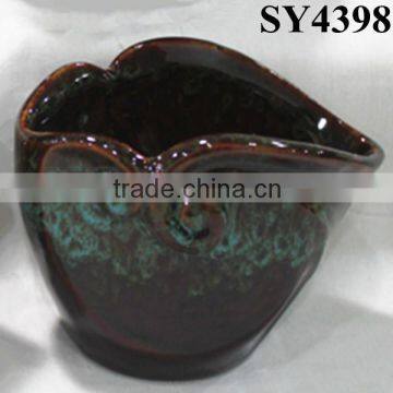 Glazed Small Colorful Ceramic Pot photo-4