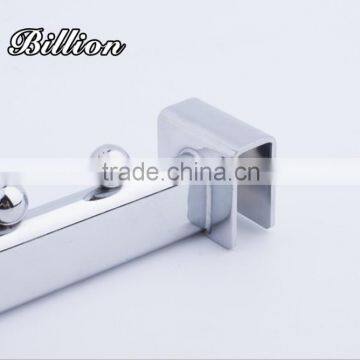 Metal Chrome Crossbar Fix Display Hook 15*30 Square Tube Straight Arm Display Hook With 9 Balls photo-4