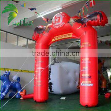 Red Oxford Cloth Custom Made Printing Design Advertising Inflatable Arch Entrance