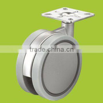 Hot Sale Zinc Alloy 100 mm Swivel Top Plate Medical Twin Wheel Caster (FC3811)