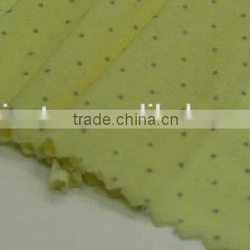 Grey Dot on Yellow N4020 Urlt Thin Nylon Spandex Woven Bandage Fabric photo-6