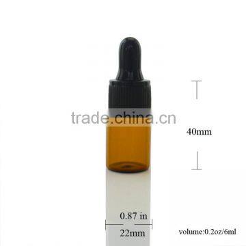 6ml Glass Amber dropper Bottle