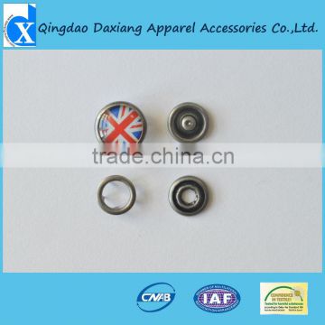 Stainless fashion prong snap button