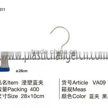 metal pant hanger, metal trousers hanger, metal clip hanger