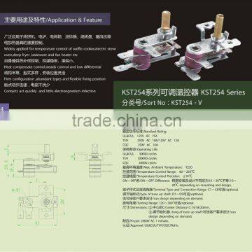 KST254-V CHINESE JIATAI adjustable Thermostat for toaster oven