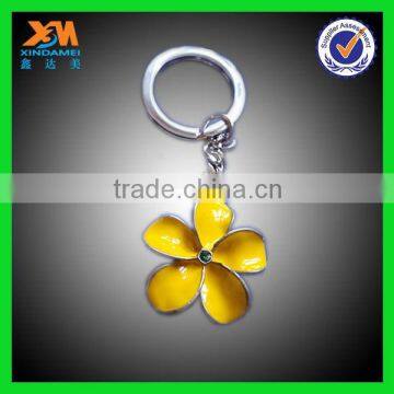 Newest Fashion Cheap 3D Flowers Shape Metal Keychain photo-2