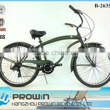 for UK market 7 speed 26" beach cruiser/cruiser bicycle for sale (PW-B26356)