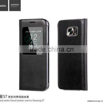 High-grade Fenestration Leather Case for Samsung s7