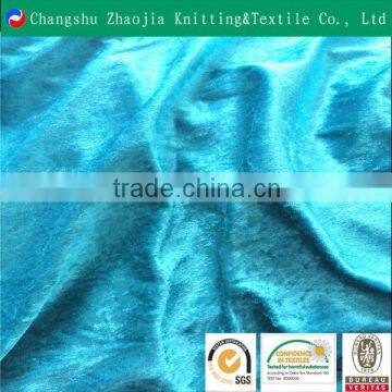 China manufacturer soft knitted 100 polyester tricot fabric wholesale diamond velvet ZJ060