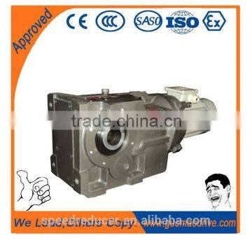 hollow shaft bevel helical gearbox with motor