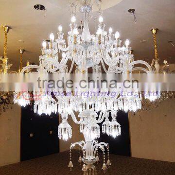 Large 2 Meters high Crystal Chandelier lighting for hall