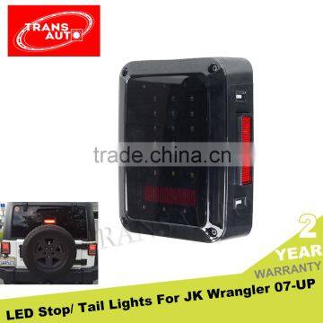 Black LED Rear Tail Light Brake Turn Signal Reverse Custom Jeep Wrangler Tail Lights for Sale