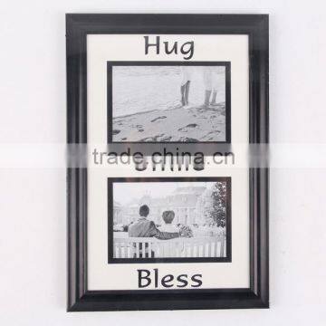 Black 2-4*6 inch photo collage frames for good memories