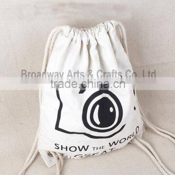 Cheap cotton canvas drawstring bag