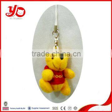 Wholesale soft plush bear keychain,mini stuffed bear keychain toy