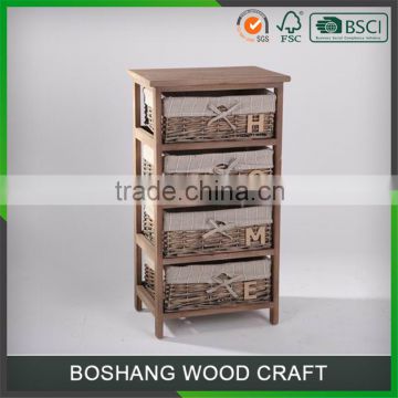 my test 4 Drawer Storage Wooden Cabinet