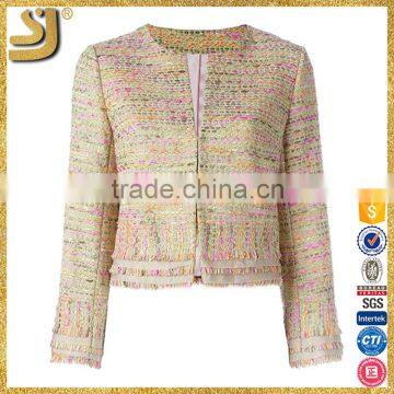 Cropped tweed woman jacket