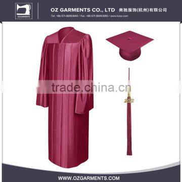 Unisex College Shiny Garnet Bachelo Graduation Gown