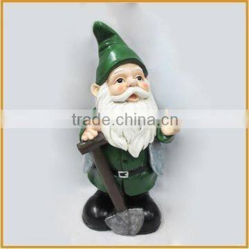 Home decoration handmade polyresin garden gnomes