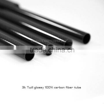 19mm OD 17mm ID full twill matte carbon fiber tube/carbon fibre products manufacturer from China