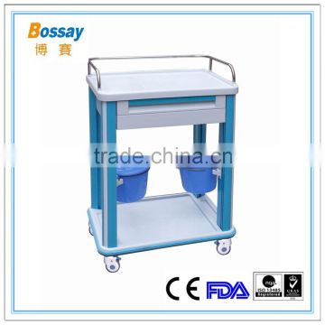 high quality ABS hospital clinical trolley