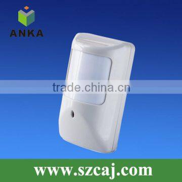 Wall mounted wide angle wired pir detector