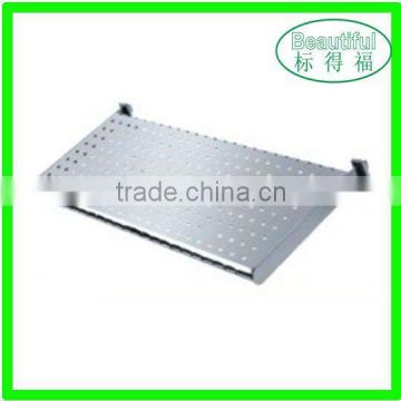 Slotted wall supermarket metal perforated shelf