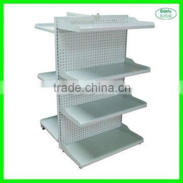 Customized double side metal supermarket shelf