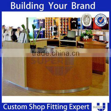 reception counter table,curved reception counter,photos counter reception