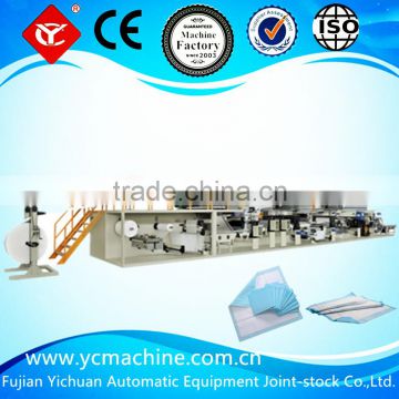 Full automatic disposable under pad production line