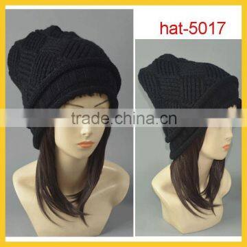 2015 promotion fitted cheap fashion men & women winter knitted hat