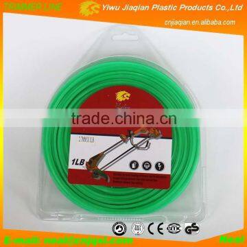 yahu Brand Garden Products Trimmer Line 2.7mmX1LB Star Shape Green Colored Moving Line Nylon Grass Trimmer Line