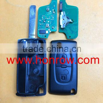 PSA Citroen ASK 2 button flip remote key with VA2 blade 433Mhz PCF7941chip citroen c4 remote key