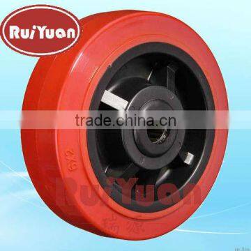 European type high load industrial Polyurethane On Plastic core Wheels