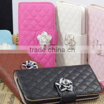 Unit Design 2 ID card slots and folio wallet leather case for iphone 5" case luxury - Factory price and Paypal acceptable