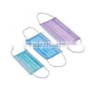 China suppliers disposable 3-ply dental face mask for surgical/dental product