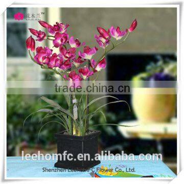 Real Touch Orchid Plant potted & single Wholesale Artificial Silk Flowers