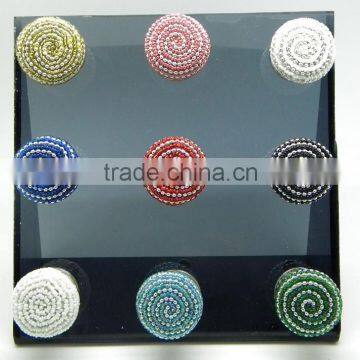 Glass Beaded Colorful Knobs for Drawer