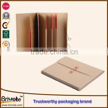 Handmade manila paper file folder a4/school A4 file folder/file folder with flap