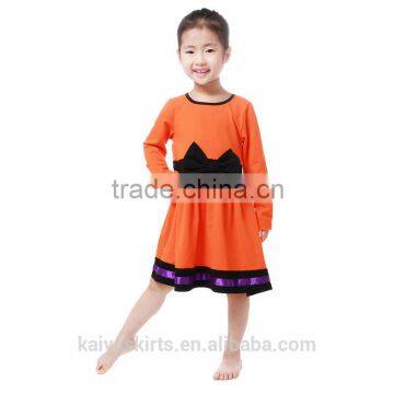 2016 orange cotton princess baby girls dance costumes