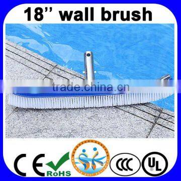 Swimming pool 18'' cleaning metal back wall brush