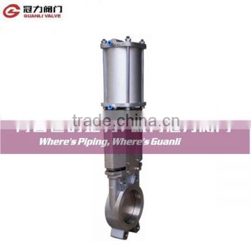 Stainless steel CF8M wafer type knife gate valve